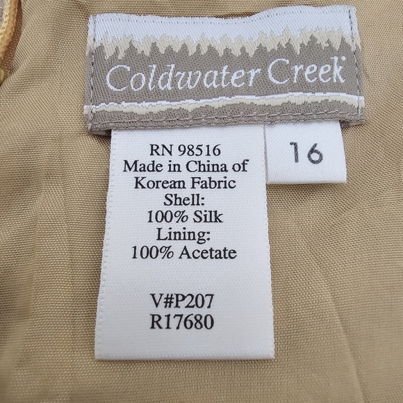 Coldwater Creek Silk Floral Maxi Dress Size 16 Elegant Coldwater Creek maxi - Picture 3 of 5